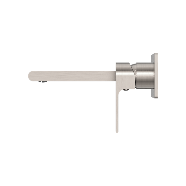 Nero Bianco Wall Basin/Bath Mixer 187/230mm Brushed Nickel