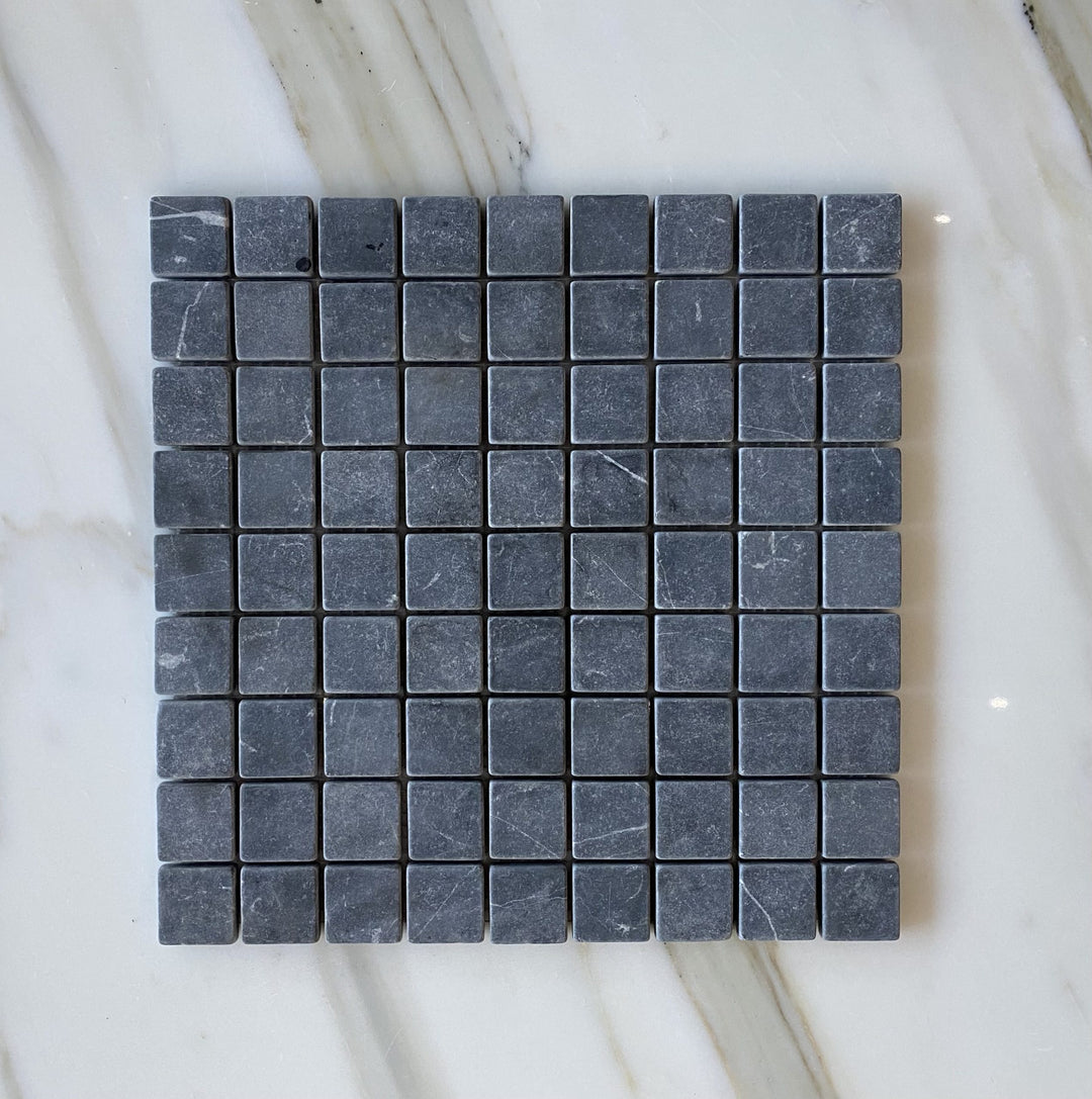 Nero Marquina Square Tumbled Mosaic