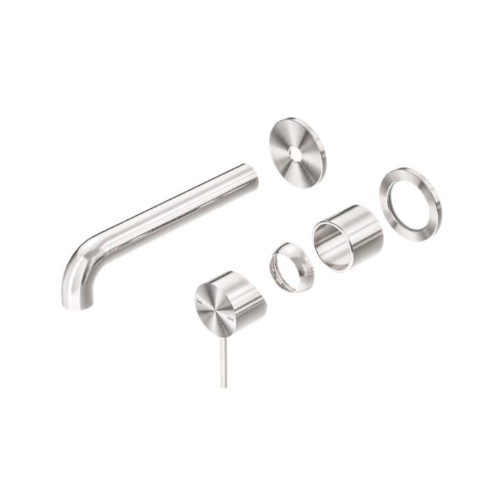 Nero Mecca Basin/Bath Mixer Separate Back Plate Brushed Nickel 120/160/185/230/260mm Trim Kits Only