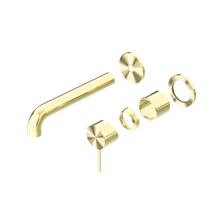 Nero Mecca Basin/Bath Mixer Separate Back Plate Brushed Gold 120/160/185/230/260mm Trim Kits Only