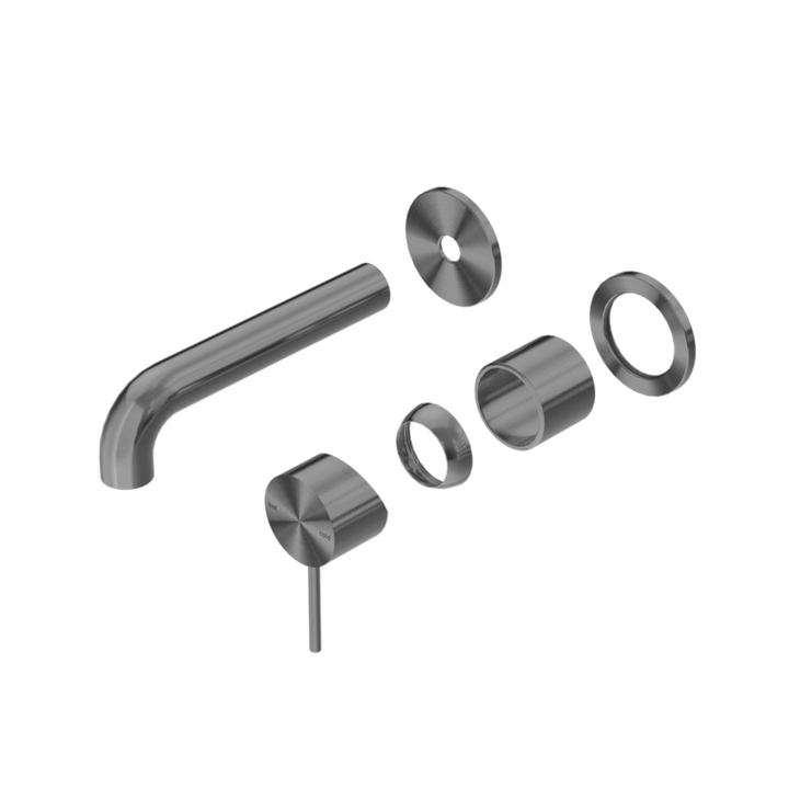 Nero Mecca Basin/Bath Mixer Separate Back Plate Gun Metal 120/160/185/230/260mm Trim Kits Only