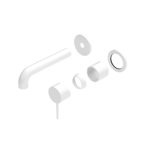 Nero Mecca Basin/Bath Mixer Separate Back Plate Matte White 120/160/185/230/260mm Trim Kits Only