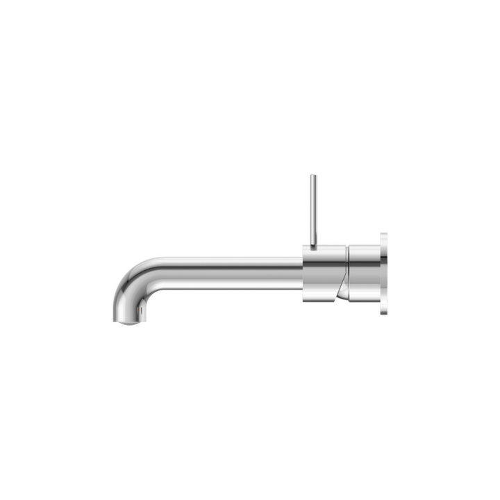 Nero Mecca Wall Basin/Bath Mixer Separate Back Plate Handle Up 120/160/185/230/260mm Chrome