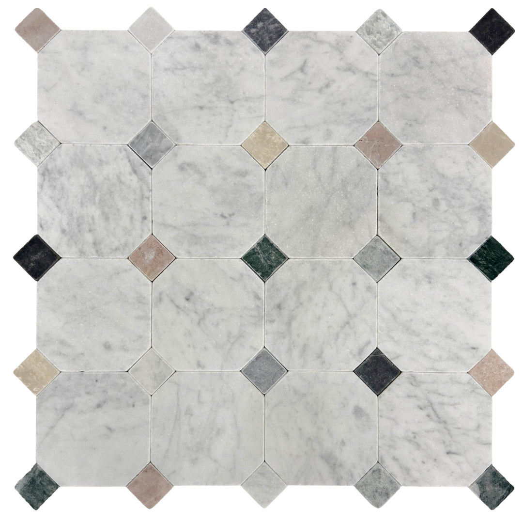 Carrara Octagon 150 Tumbled