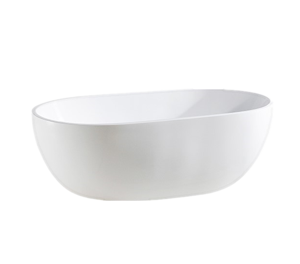 Olivia Free Standing Bathtub Matte White 1530mm