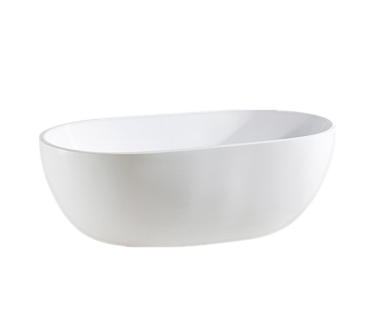 Olivia Free Standing Bathtub Matte White 1530mm