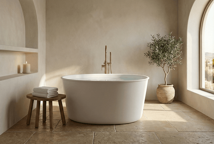 Turner Hastings Onwa 111 x 74 TitanCast Bath - Gloss White