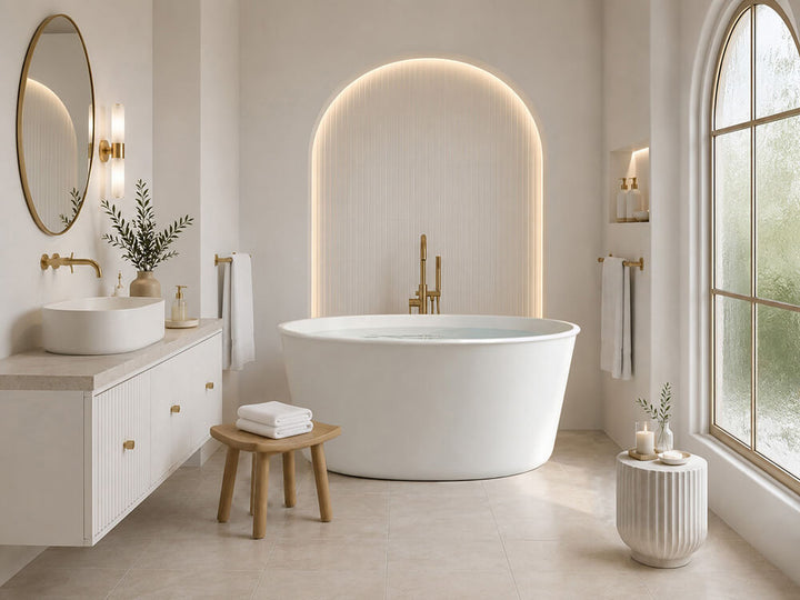 Turner Hastings Onwa 111 x 74 TitanCast Bath - Gloss White