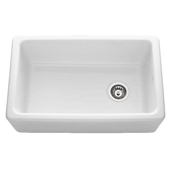 Abey Chambord Philippe II Single Bowl Fireclay White