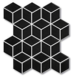 Cottage Porcelain Mosaic Diamond Cube 83×48mm