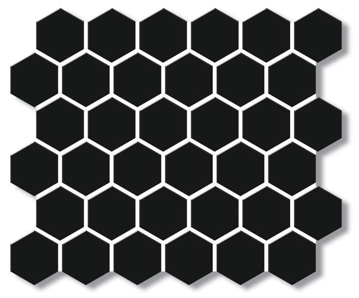 Cottage Porcelain Mosaic Hexagon 51×59mm