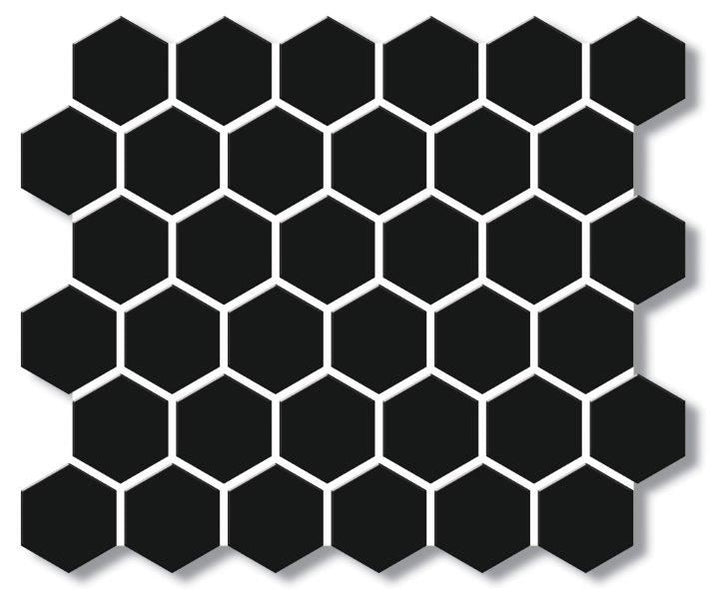 Cottage Porcelain Mosaic Hexagon 51×59mm