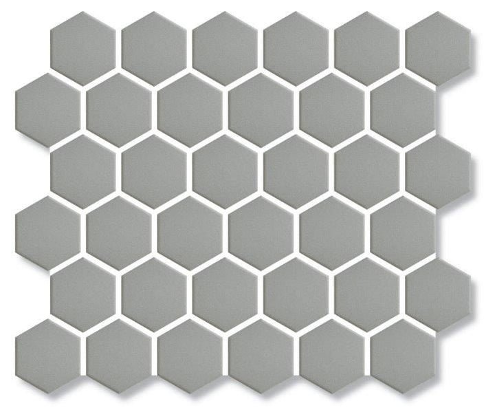 Cottage Porcelain Mosaic Hexagon 51×59mm