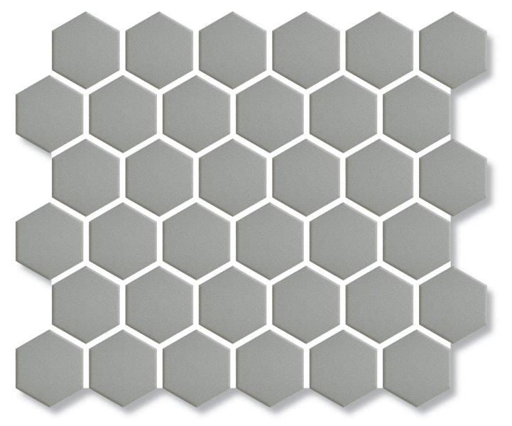 Cottage Porcelain Mosaic Hexagon 51×59mm