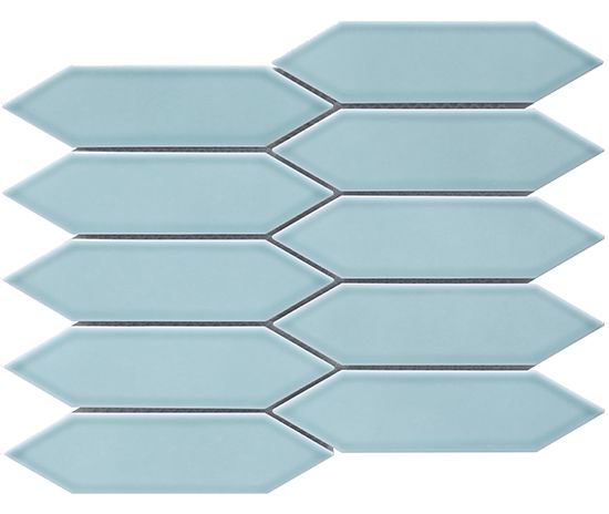 Cottage Porcelain Mosaic Picket 48×195mm