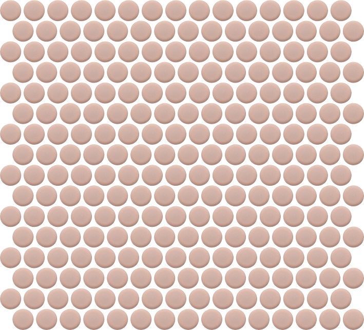 Cottage Porcelain Mosaic Penny Round