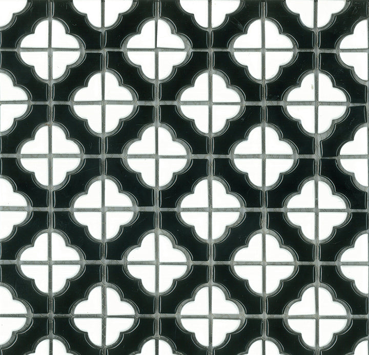 Poppy Flower Gloss Mosaic 40x40mm