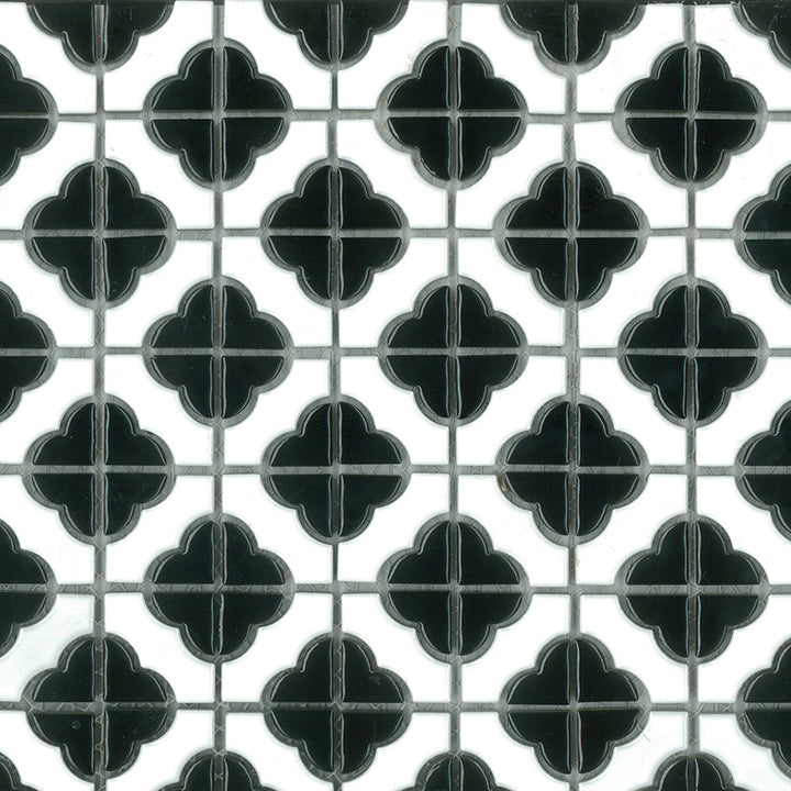 Poppy Flower Gloss Mosaic 40x40mm