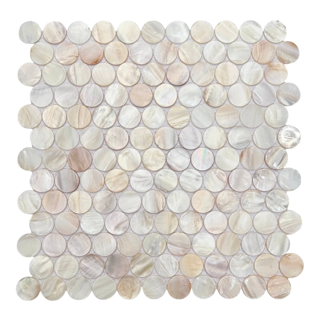 Seashell Natural Penny Round 25