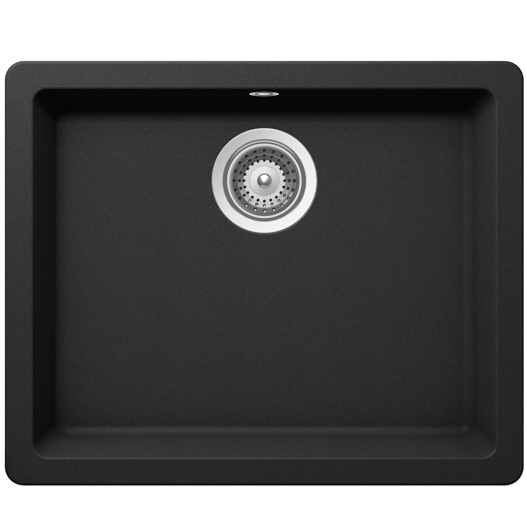 Abey Schock Quadro Large Sink Bowl Nero