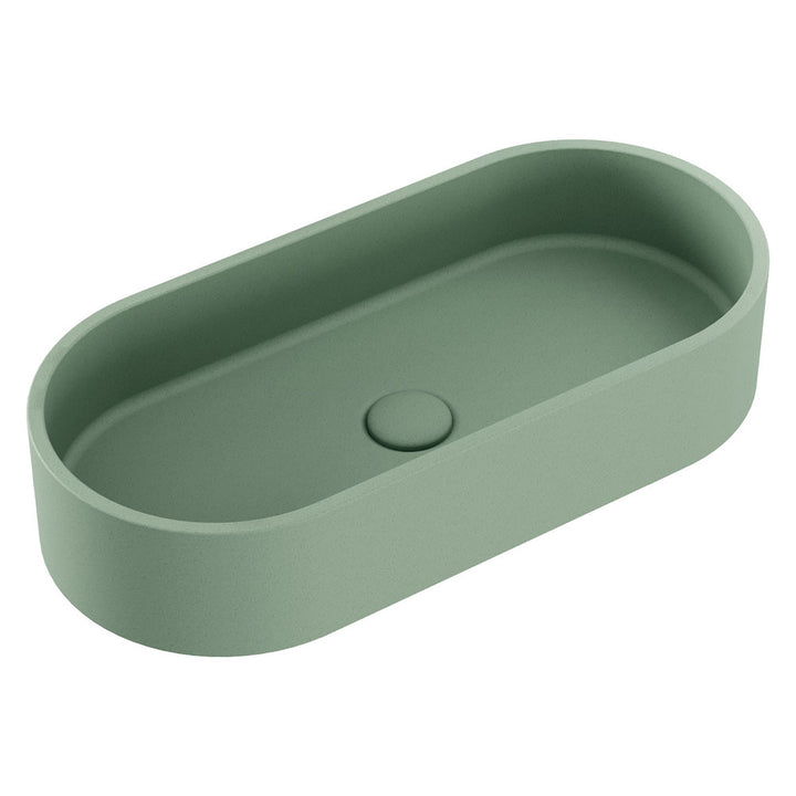 Fienza Jada Pill Concrete Above Counter Sage
