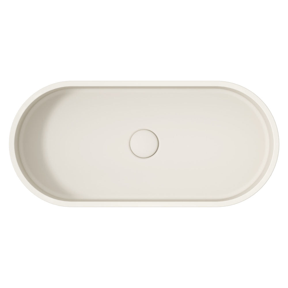 Fienza Jada Pill Concrete Above Counter Basin Warm White