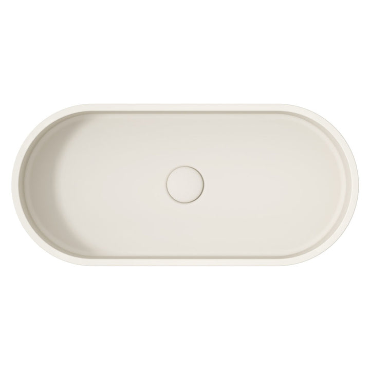Fienza Jada Pill Concrete Above Counter Basin Warm White