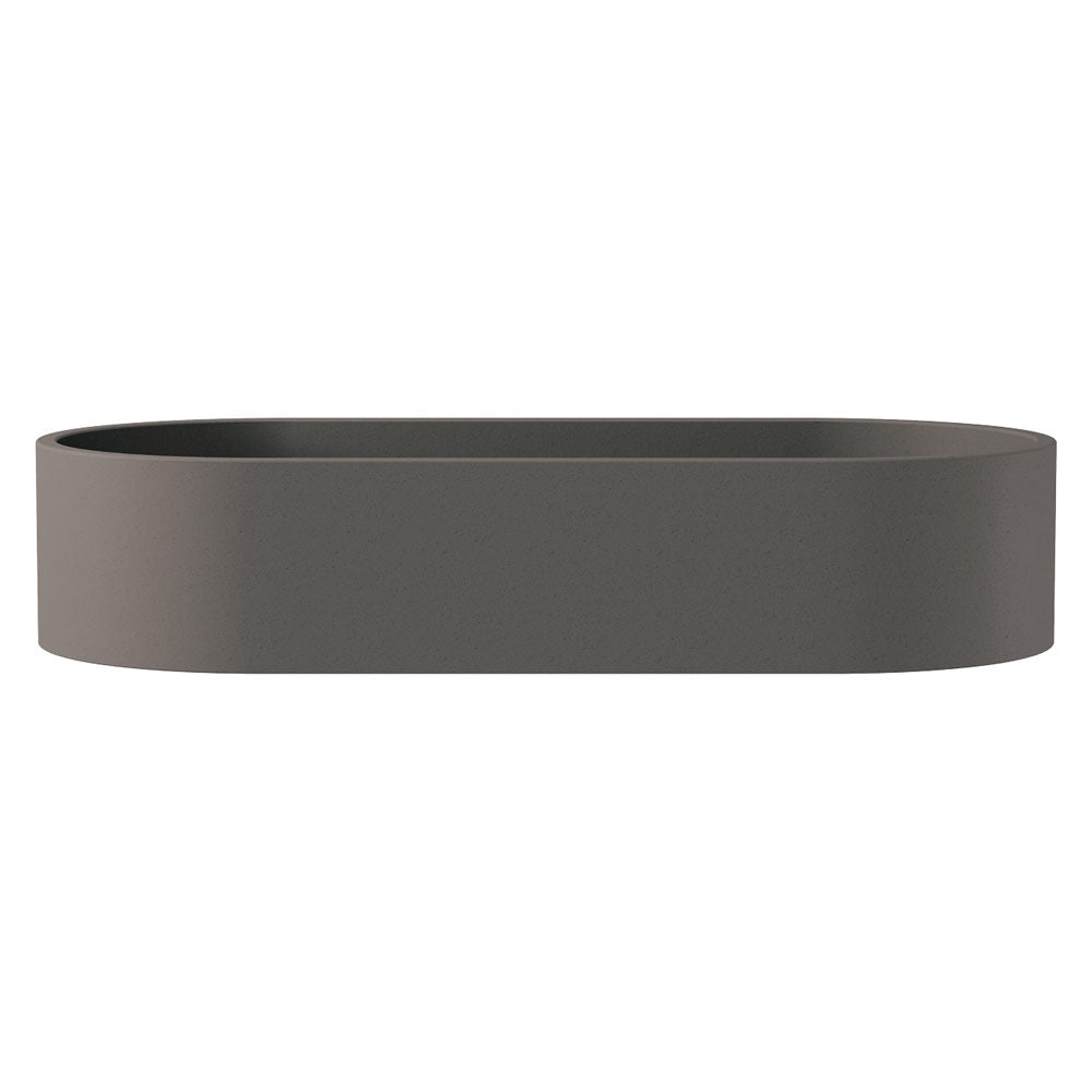 Fienza Jada Pill Concrete Above Counter Basin Warm Grey