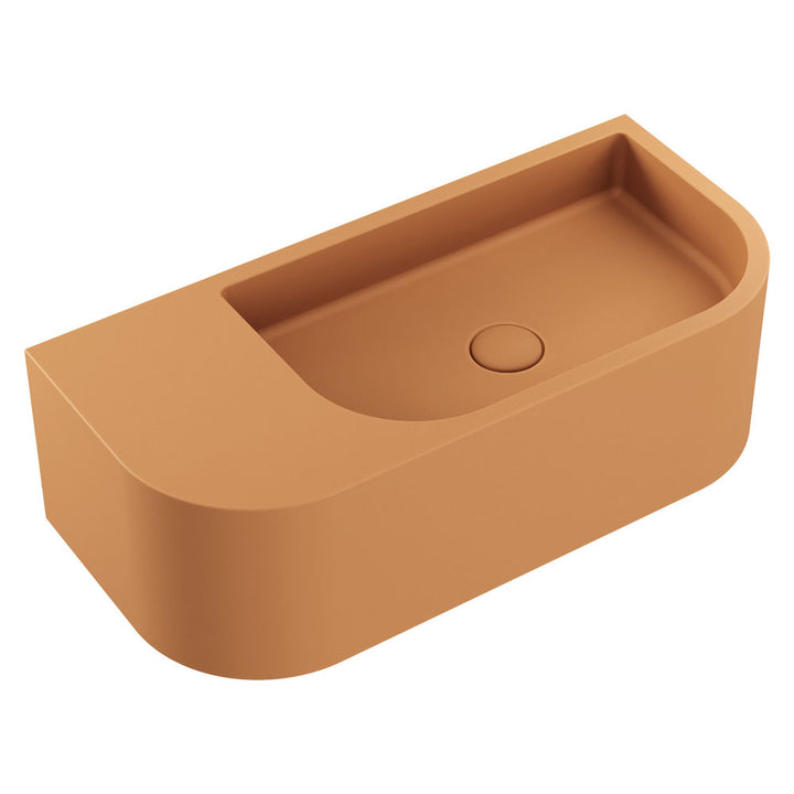 Fienza Blanca Concrete Wall Basin Tuscan