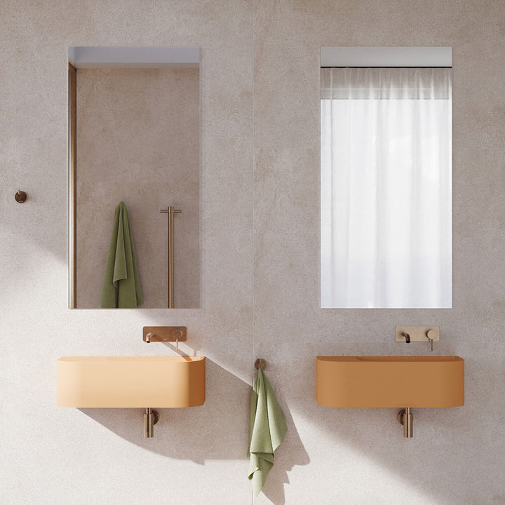 Fienza Blanca Concrete Wall Basin Tuscan