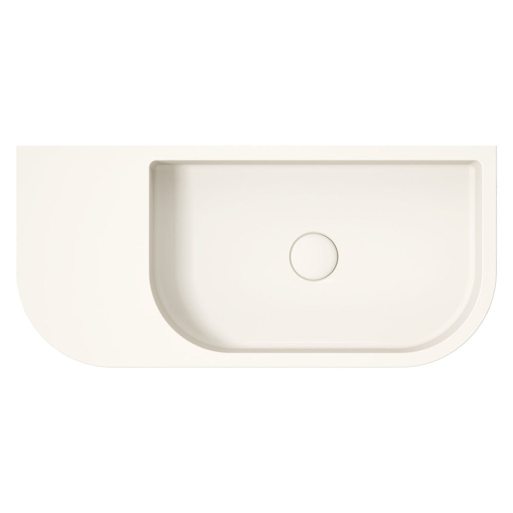 Fienza Blanca Concrete Wall Basin Warm White
