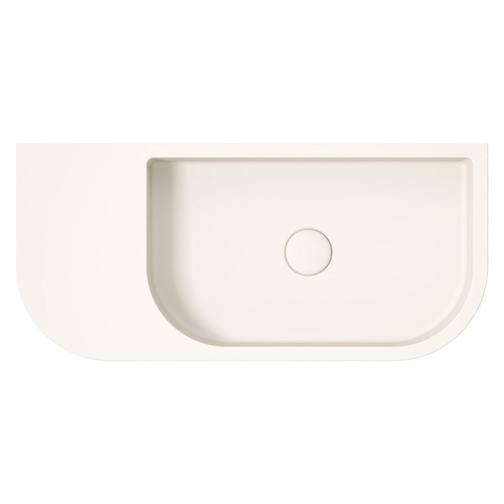 Fienza Blanca Concrete Wall Basin Warm White