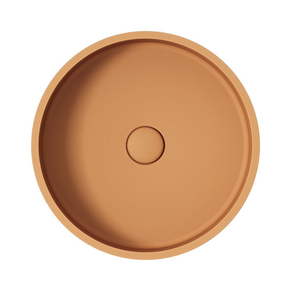 Fienza Jada Round Concrete Above Counter Basin Tuscan