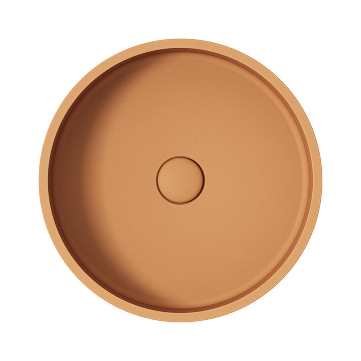 Fienza Jada Round Concrete Above Counter Basin Tuscan