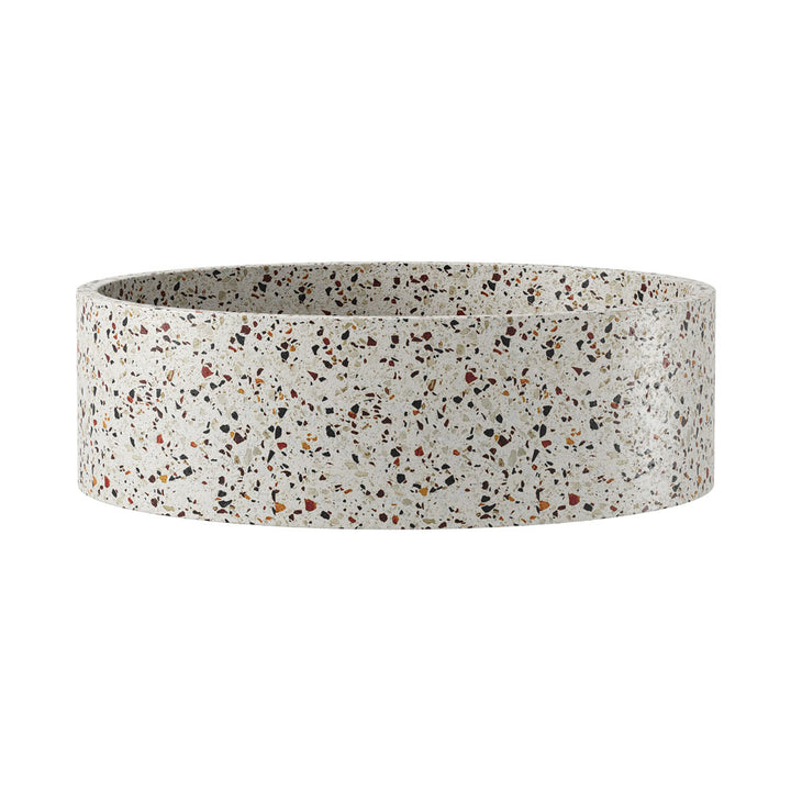 Fienza Jada Round Concrete Above Counter Basin Terrazzo