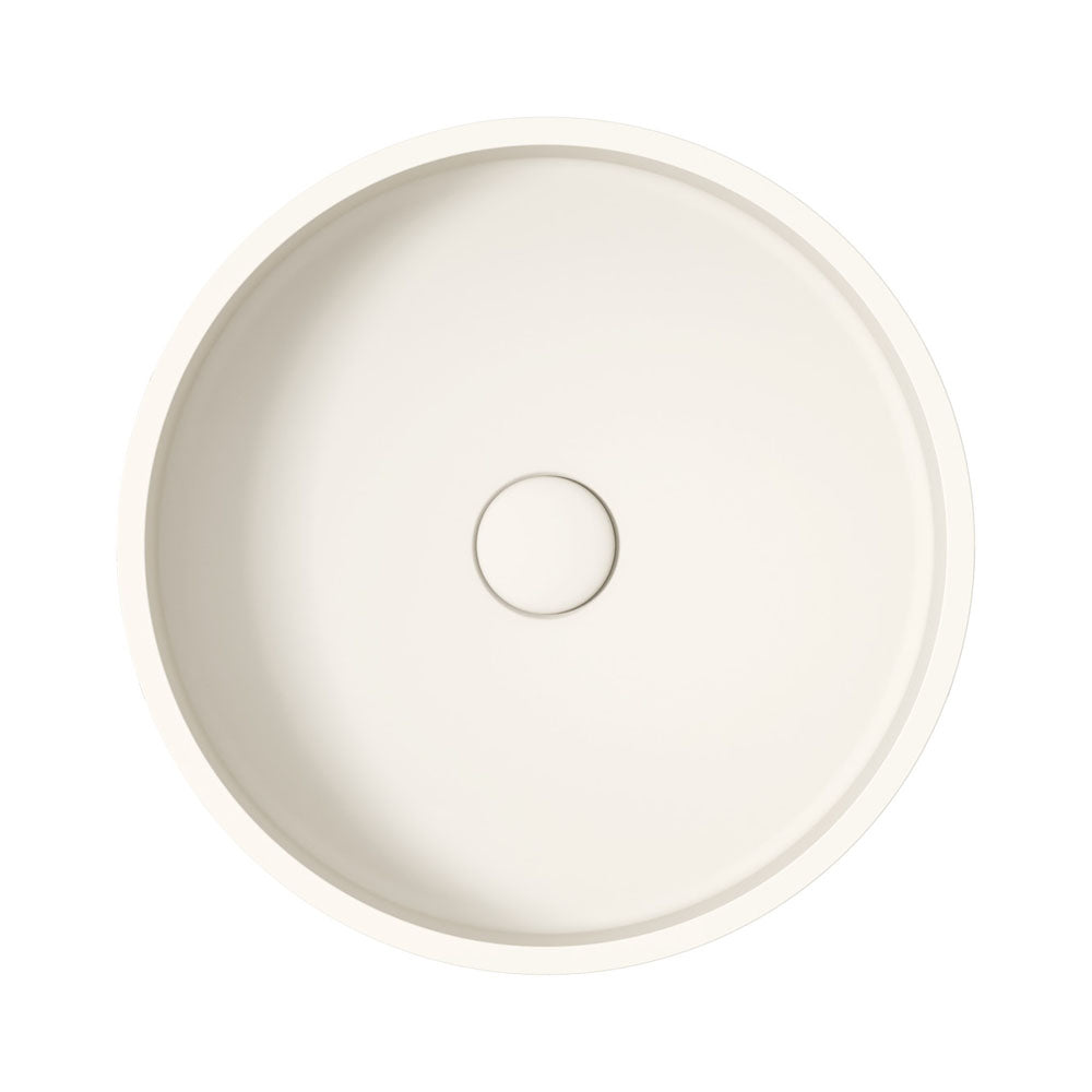 Fienza Jada Round Concrete Above Counter Basin Warm White