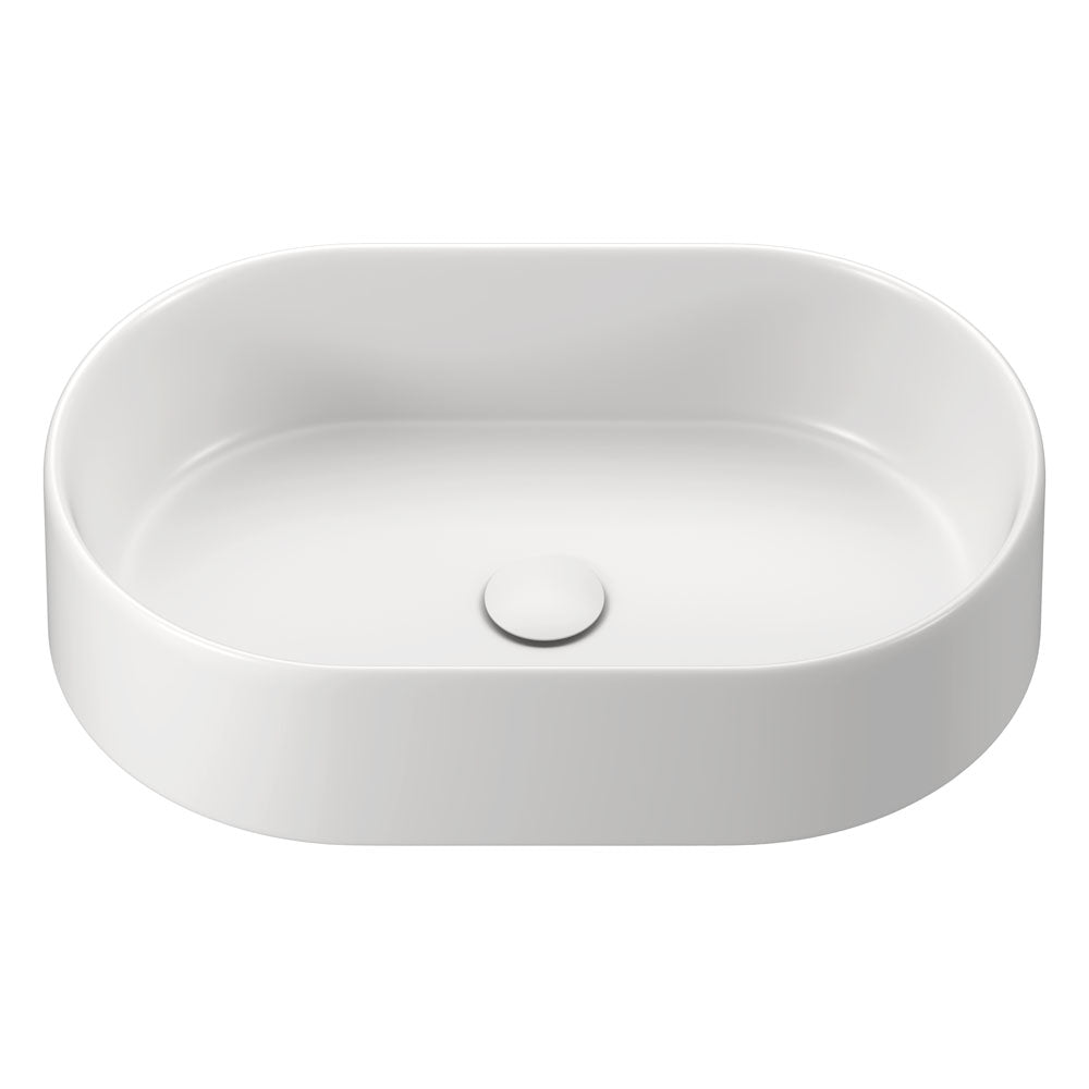 Fienza Aluca Pill Above Counter Basin, Matte White