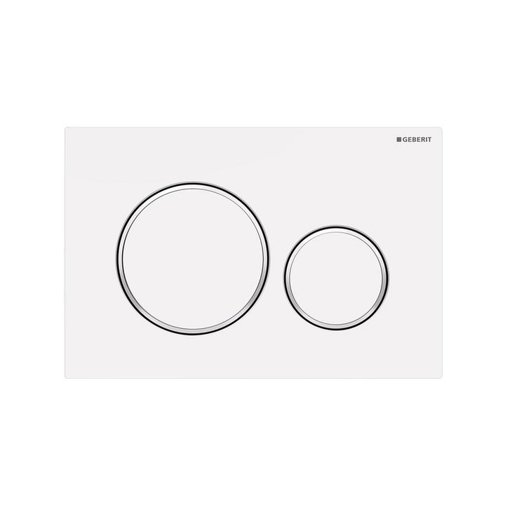 Geberit Concealed Cistern Flush Plate with Round Buttons
