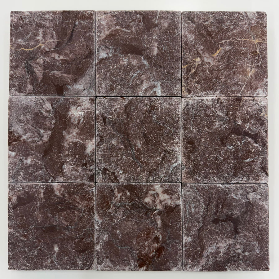 Regal Purple Natural Stone Tumbled 100x100mm