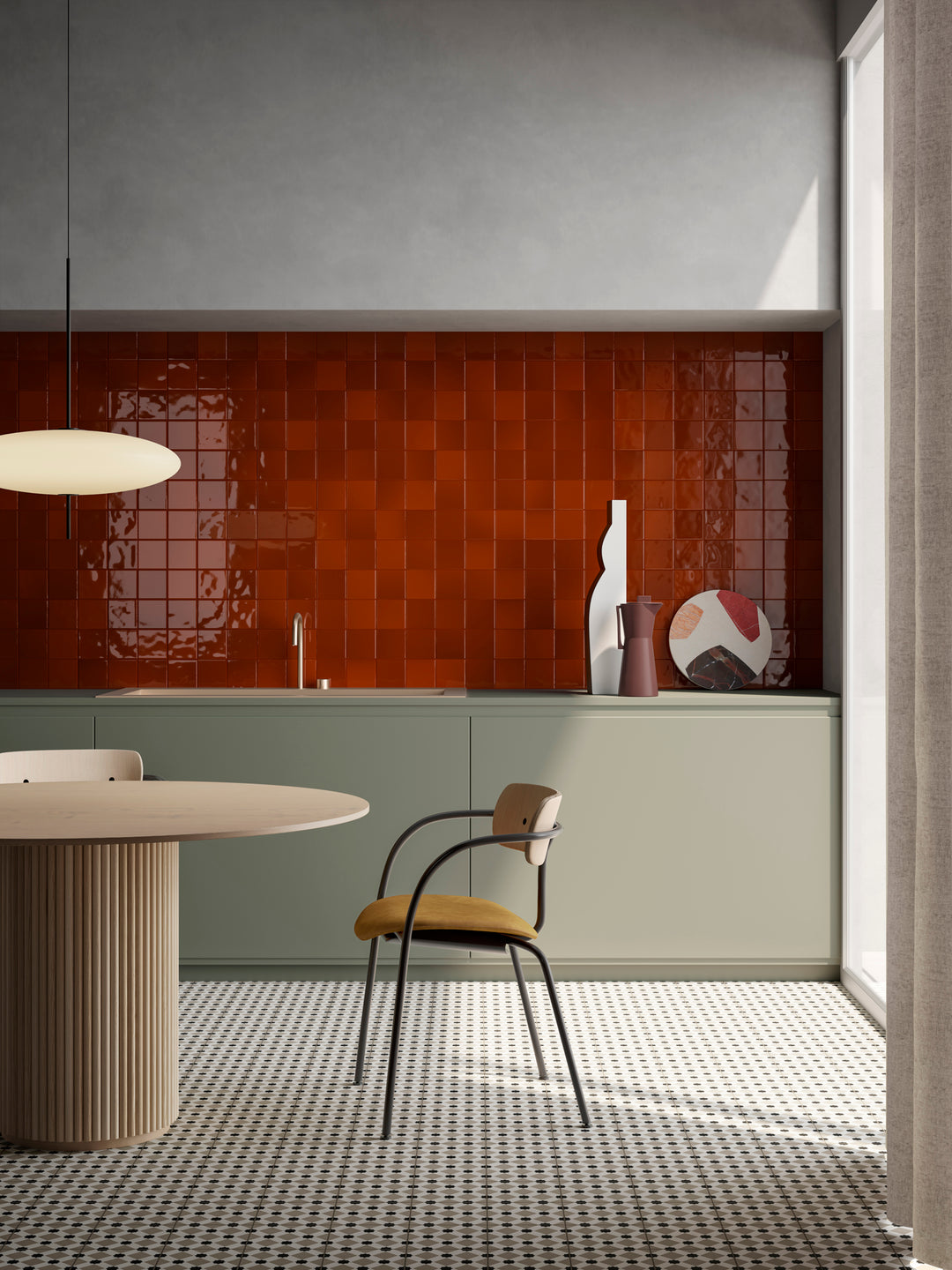Retromix Series Glazed Porcelain 100x100mm