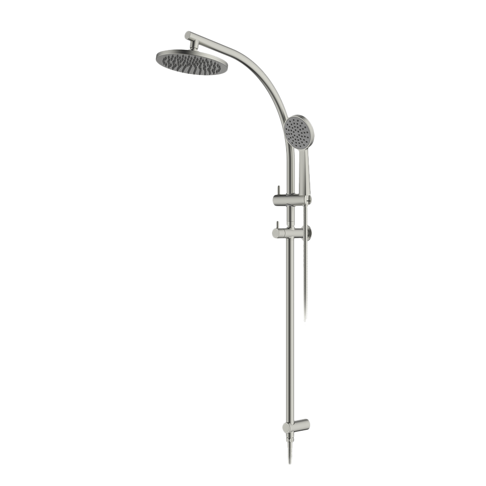 Abey Twin Curve Rail and Hand Shower Ensemble