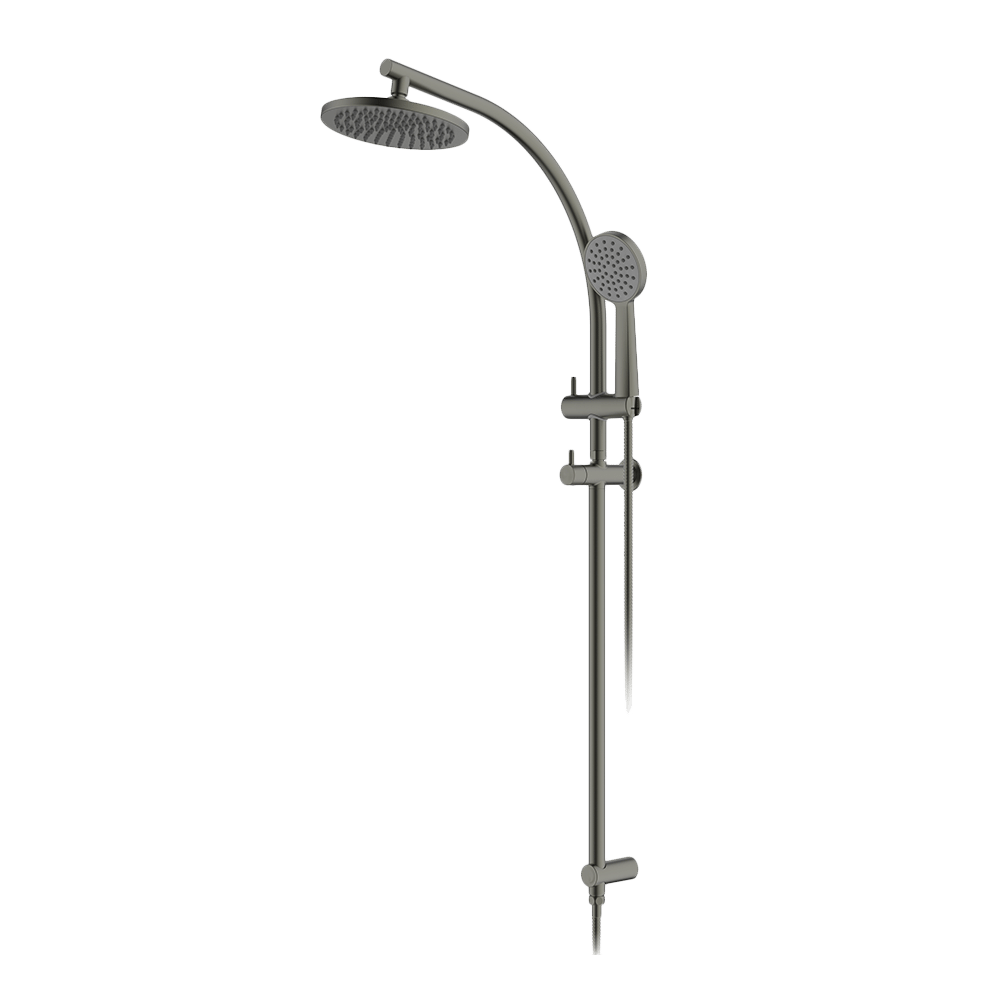 Abey Twin Curve Rail and Hand Shower Ensemble