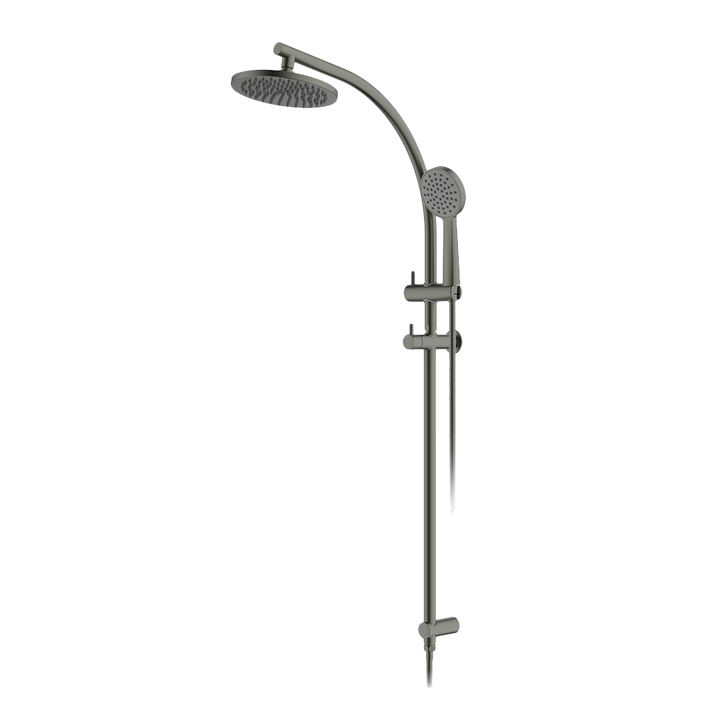 Abey Twin Curve Rail and Hand Shower Ensemble