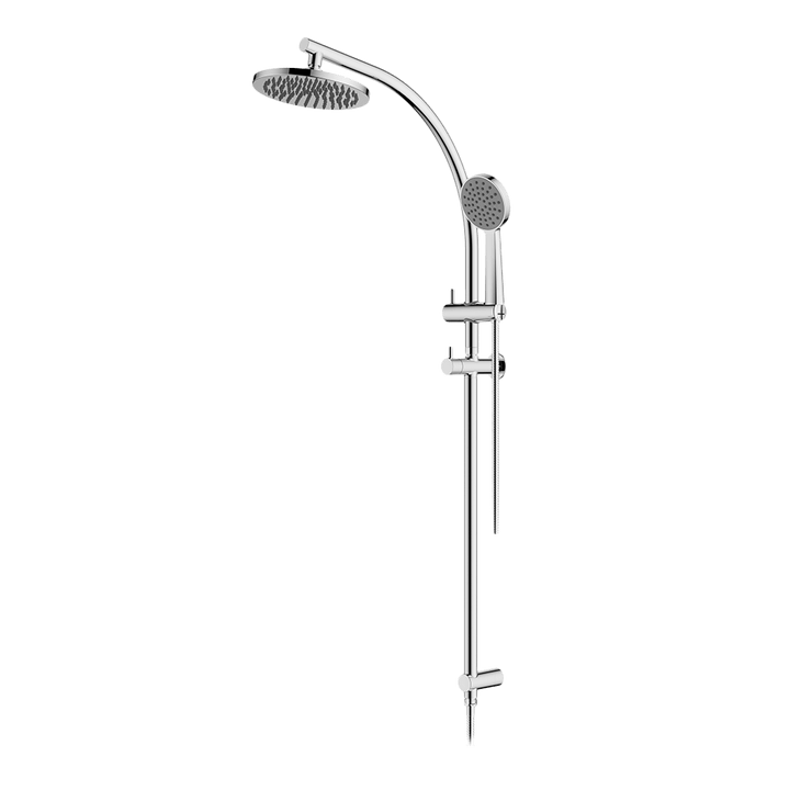 Abey Twin Curve Rail and Hand Shower Ensemble