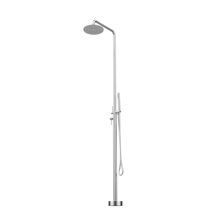 Abey Gareth Ashton 316 Marine Grade Stainless Steel Freestanding Round Shower Head (250mm) &amp; Handshower