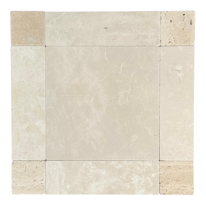 Natural Stone Square Dot 45mm Tumbled