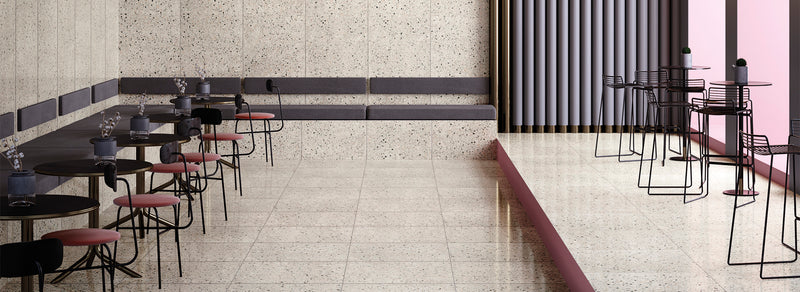 Italian porcelain tiles close-up – smooth finish sample