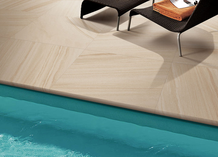 River Sandstone Porcelain Collection Paver & Coping