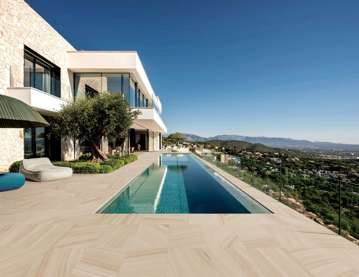 River Sandstone Porcelain Collection Paver & Coping