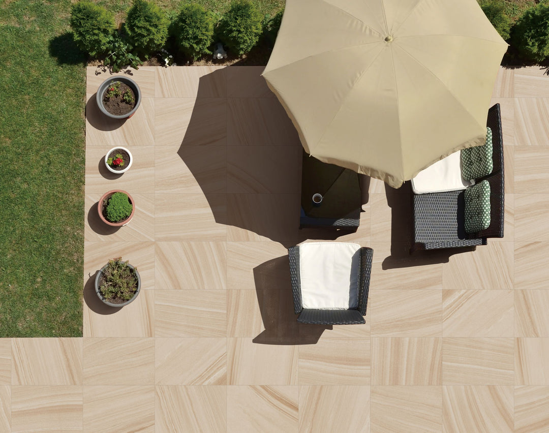 River Sandstone Porcelain Collection Paver & Coping